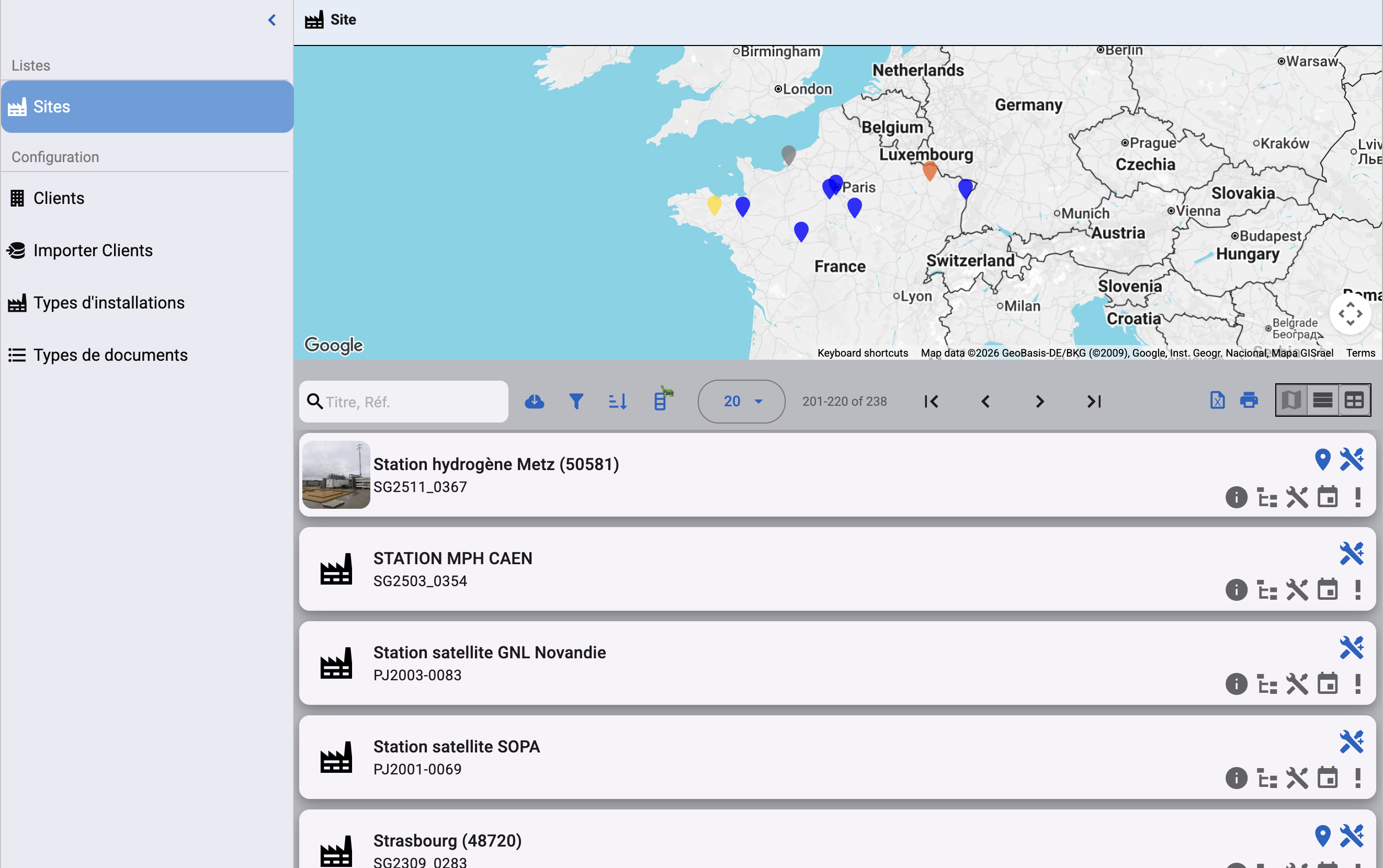 Multi-site CMMS – Simple GMAO CMMS software screenshot